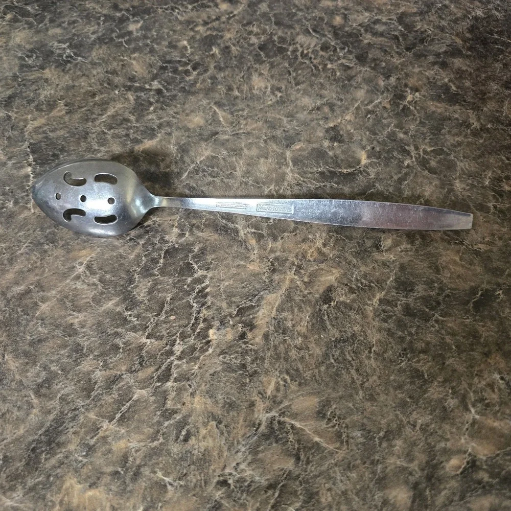 Vintage Mid Century HEAVENLY STAR‎ Stainless Slotting Serving Spoon Japan